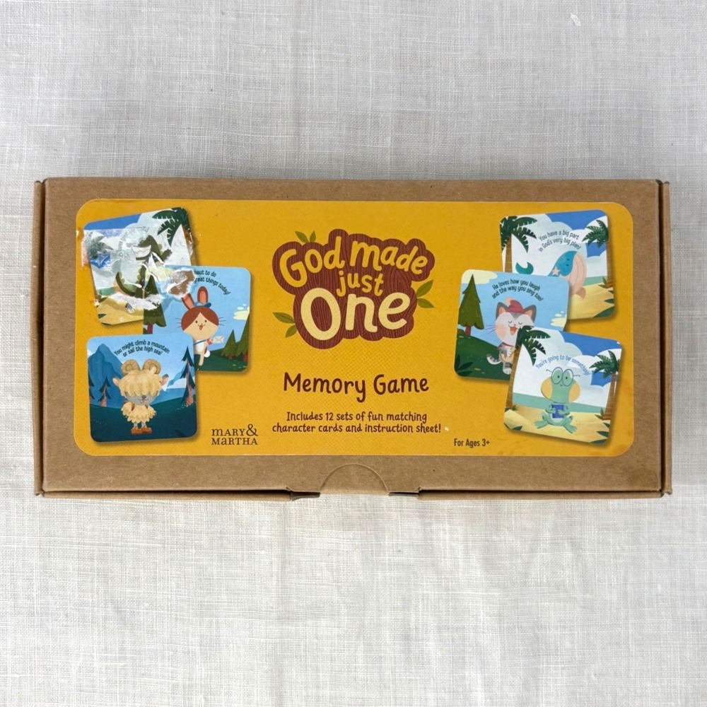 Mary & Martha God Made Just One Memory Game 24 Cards
